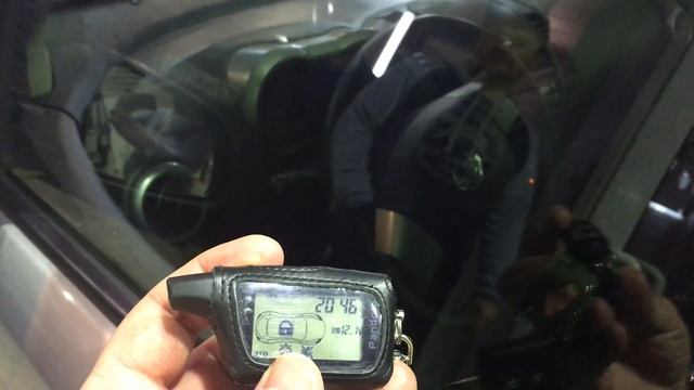 Сигнализация Pandora dx-50. Работа автозапуска на Nissan Note смотреть онлайн