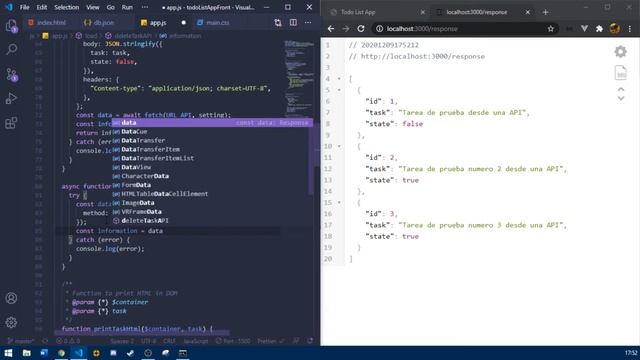 Todo List JavaScript #8 - Metodo DELETE + async y await смотреть онлайн