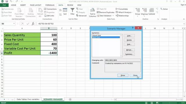 How to use Scenario Manager in Excel │ Create a Scenario Summary report смотреть онлайн