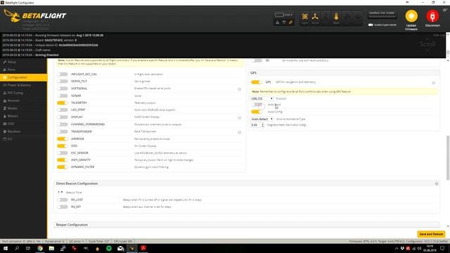 Betaflight 4.0.5 - Konfigurujemy zakładkę Ports смотреть онлайн