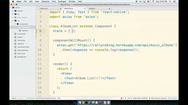 31 - Component Level State in React Native смотреть онлайн