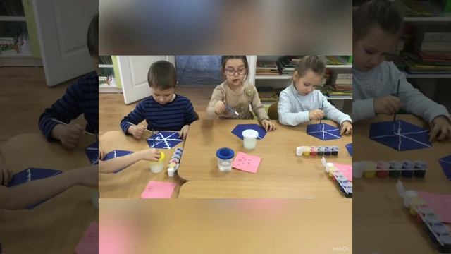 Рисование «Снежинка» , старшая группа.