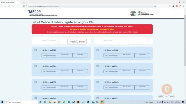 Check how many mobile numbers linked with your aadhar card | tafco dg telecom gov @info in tamil смотреть онлайн