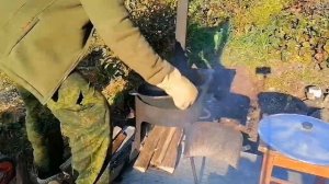 Обжиг ЧУГУННОГО казана на 12 литров. | ПАПА В ДЕЛЕ