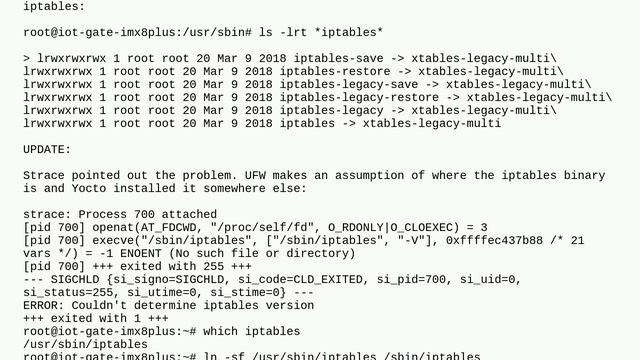 Unix: UFW Couldn't determine iptables version смотреть онлайн