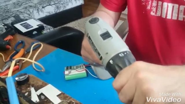 Переделка аккумулятора шуруповерта Интерскол ДА-12ЭР-01 с никеля на литий смотреть онлайн