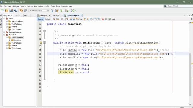 Tokens Separator | Import From A Text File & Export In Another Text File With Netbeans смотреть онлайн