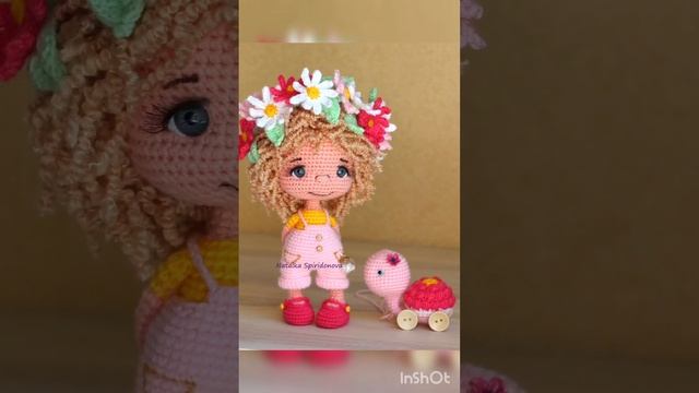 куколка Ромашка, мастер-класс по вязанию куколки, как связать куколку крючком, схема вязания куколк смотреть онлайн