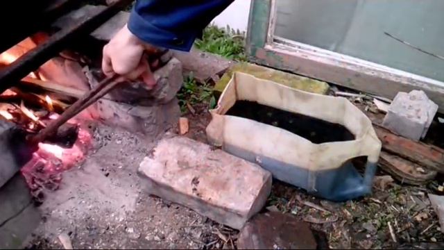 Закалка ножа из напильника. смотреть онлайн