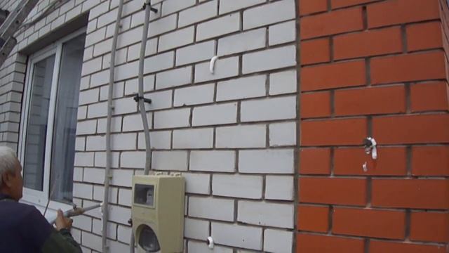 Утепление зазора внутри стен фасада в доме. Закачка утеплителя в пустоты стен. Дышащий монолит. смотреть онлайн