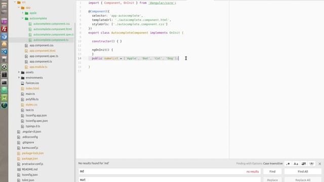 Angular Material Design Autocomplete смотреть онлайн