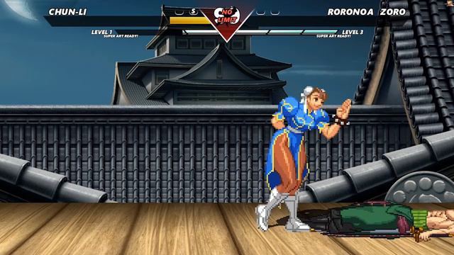Chun li vs Roronoa Zoro Street Fighter Mugen vs One Piece | High Level Insane Epic Fight смотреть онлайн