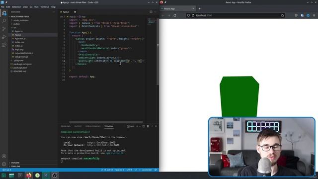Dreidimensionale REACT-Komponenten - React Three Fiber Showcase смотреть онлайн