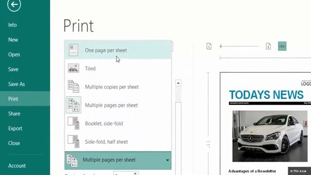 How to print multiple pages on one page in Publisher смотреть онлайн