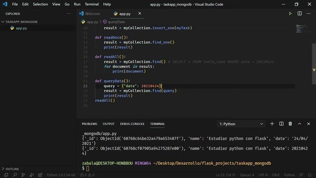 18 - Flask - Leer datos desde MongoDB смотреть онлайн