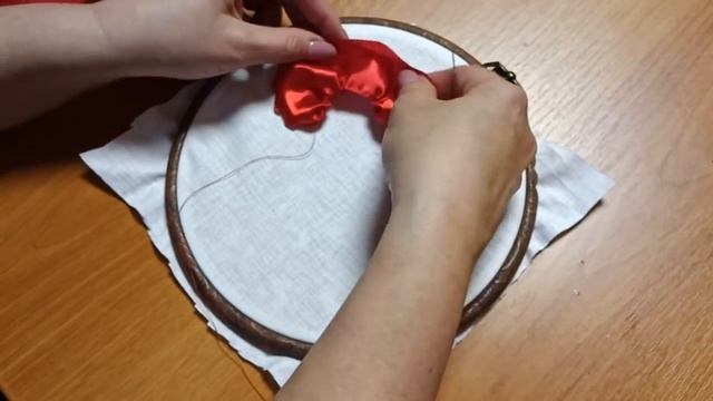 Вышивка лентами - Мак смотреть онлайн