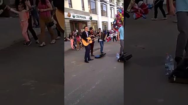 Воронеж! День Победы 2016!!! "Катюша"!!! Уличные Музыканты!!! смотреть онлайн