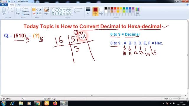 Decimal to Hexa-Decimal Conversion In Hindi | How to Convert Decimal to Hexa-Decimal By Rohit shanu смотреть онлайн