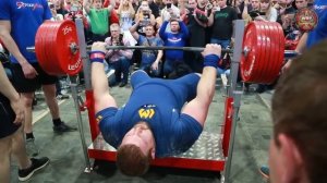 Новый мировой рекорд в жиме лёжа! 335 кг!