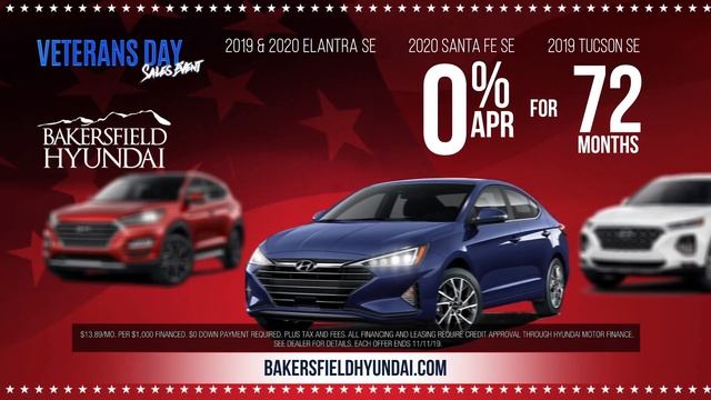 Come In for The Veteran's Day Sales Event at Bakersfield Hyundai! смотреть онлайн