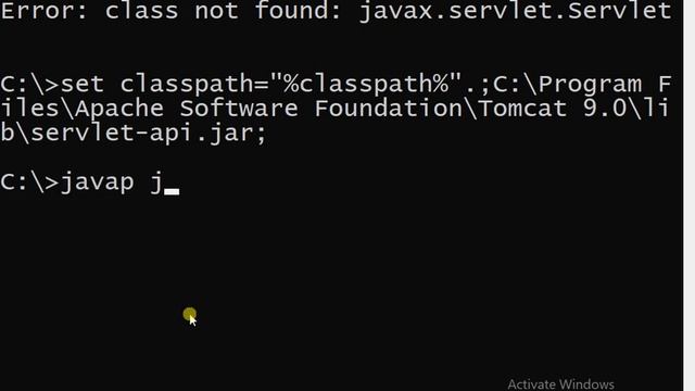 Classpath Setting To Access Servlets API смотреть онлайн