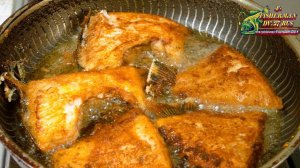 Как пожарить рыбу в воде без брызг и пригоревшего масла! Хрустящая жареная камбала.