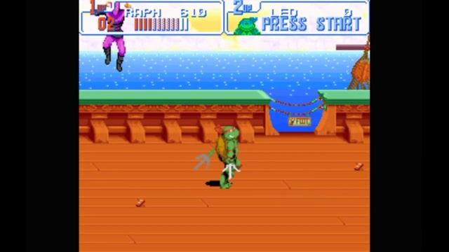 Super Nintendo (Snes) 16-bit Teenage Mutant Ninja Turtles IV Turtles in Time Scene 6