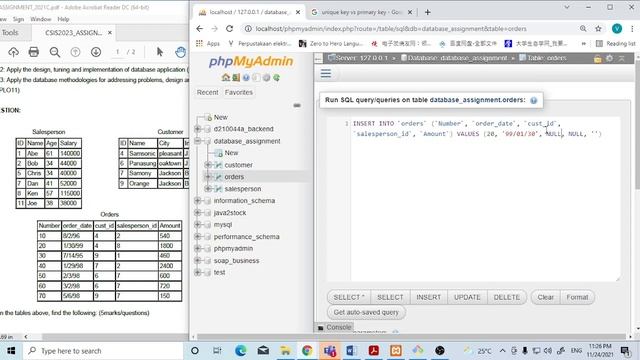 Insert Data with Foreign Key Database MySQL смотреть онлайн
