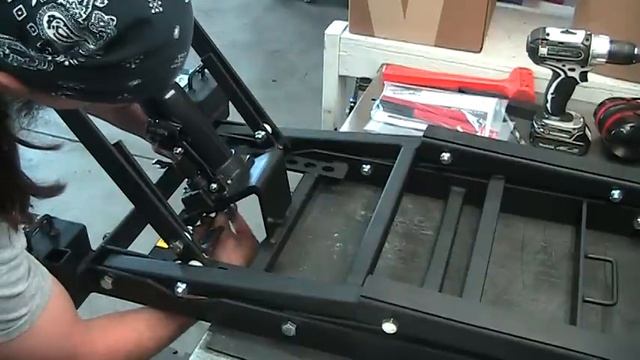 JS Jacks motorcyle lifts out of box assembly intructional смотреть онлайн