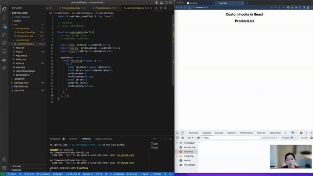 React Custom Hooks смотреть онлайн