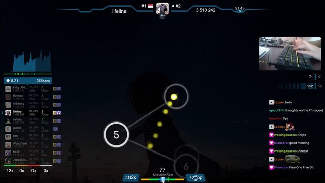 🔴 9.1⭐ lifeline | THE ORAL CIGARETTES - 5150 [Expert] +HDDT 98.12% (#1 940pp FC) - osu! смотреть онлайн