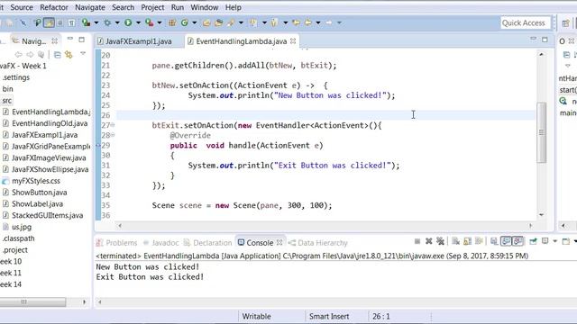 JavaFX - Using Lambda Expression смотреть онлайн