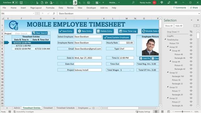 How To Create An Employee Attendance Timesheet With Mobile Sync In Excel [FREE DOWNLOAD] смотреть онлайн