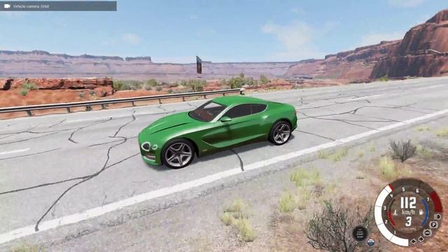 BeamNG.drive - Bentley EXP 10 Speed 6 2018 - Car Show Test Drive Crash . 4K 60fps. смотреть онлайн