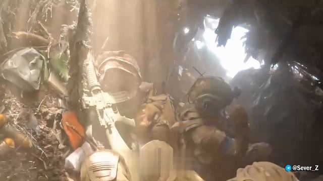 Позиции ВСУ вдоль ж/д путей под Авдеевкой.