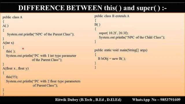 Call to super ( ) - Constructor topic смотреть онлайн