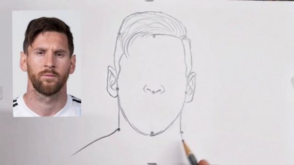 3X3 dots turns into Lionel Messi Drawing // Easy Lionel Messi Drawing