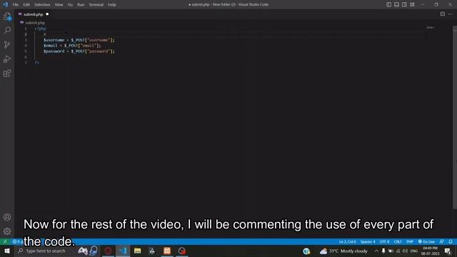 Form handling using PHP and MySqli смотреть онлайн