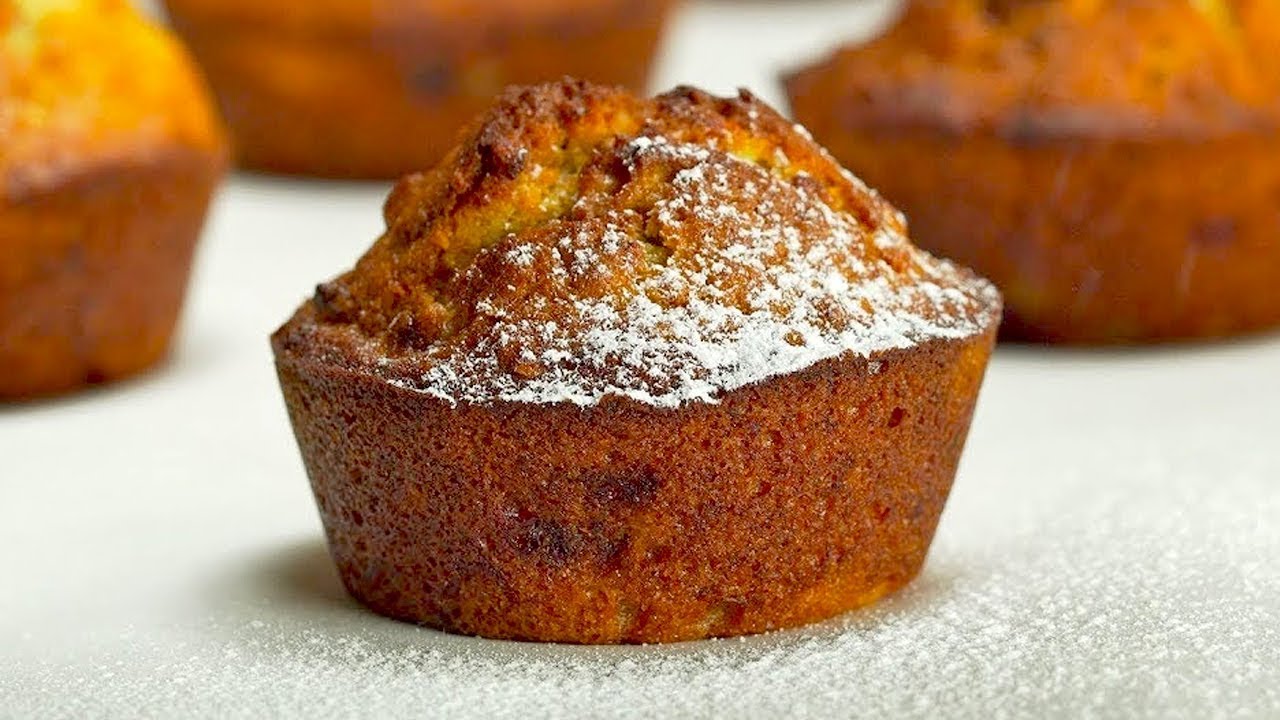 Превосходные БАНАНОВЫЕ КЕКСЫ: МАФФИНЫ. смотреть онлайн