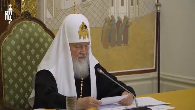 Святейший Патриарх Кирилл возглавил заседание Президиума Общества русской словесности. смотреть онлайн