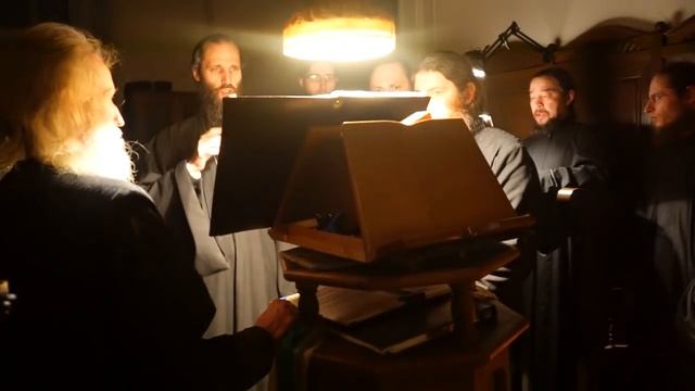 50-й псалом и «Покаяния отверзи ми двери…» (хор братии Валаамского монастыря)