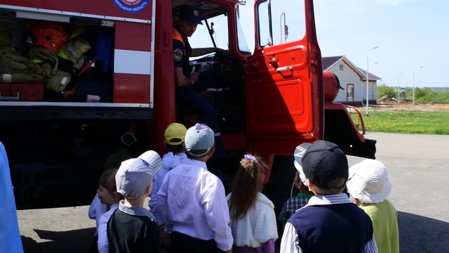 ДС Мокрое - экскурсия в пожарную часть - ч4 смотреть онлайн