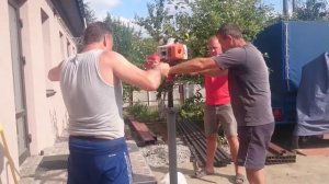 Крутим винтовые сваи