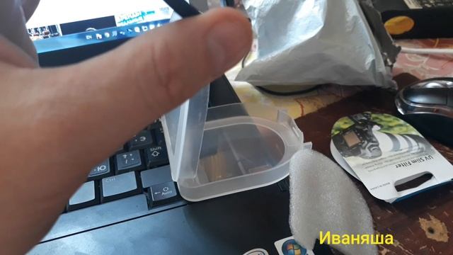 Распаковка бандероли с Китая. Купил ультра-фиолетовый фильтр для своего фотоаппарата Canon 400D. смотреть онлайн
