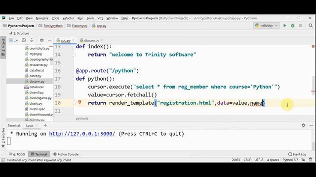 Build your first Python web app with flask and MySQL смотреть онлайн