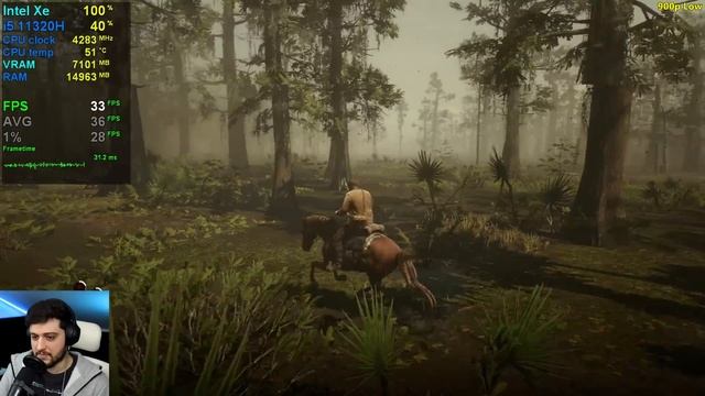 Intel Iris Xe Graphics | Red Dead Redemption 2 - 1080p, 900p, 720p смотреть онлайн