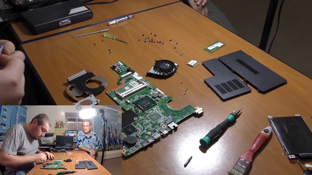 Чистка ноутбука HP 630 - ноутбук разборка чистка смотреть онлайн