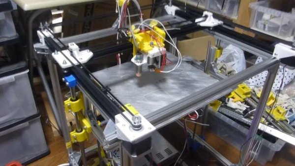 CoreXY 3D Printer Test with Ender 3 type V-slot Extrusion