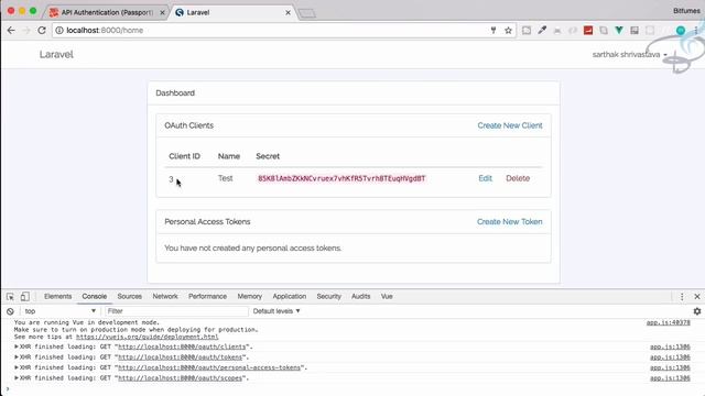 Laravel Passport | | OAuth 2.0 | Create Clients Manually #4 смотреть онлайн