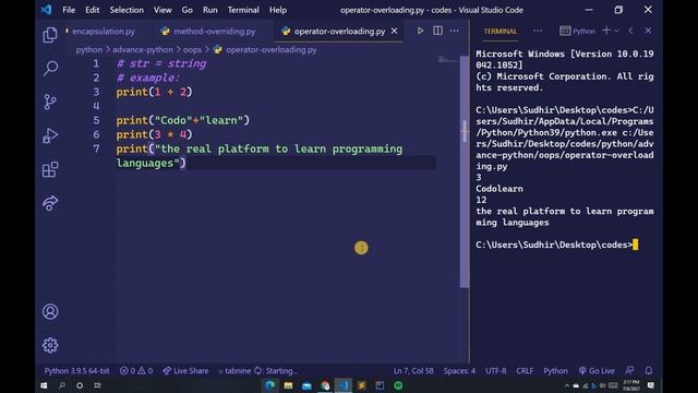 Operator Overloading || Python Programming With Source Code #56 смотреть онлайн